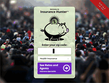 Tablet Screenshot of insurancehunter.com